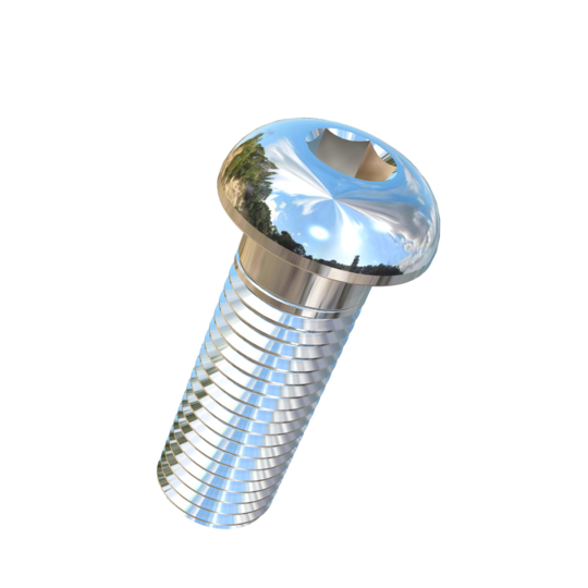 Titanium 7/8-9 X 2-1/2 UNC Button Head Socket Drive Allied Titanium Cap Screw